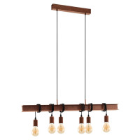 49859 Подвес TOWNSHEND 4, 6х60W (E27), L1005, B70, H1100, сталь, коричневый cостаренный