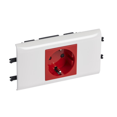 Розетка 2К+3 - Программа Mosaic - для установки в кабель-канале - автоматические клеммы - с механической блокировкой