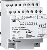 212800 Gira KNX двоичный вход 8-местн. 12 – 48 В AC/DC, беспотенциальный