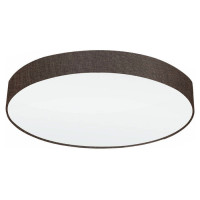 97618 Потолочный светильник PASTERI, 5х60W (E27), ?760, H150, сталь, белый / текстиль, серо-коричнев