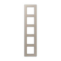 Рамка на 5 постов, стекло шампань, Jung