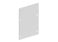 Donel,Боковая  глухая заглушка для профиля DN18516 Цвет:Белый матовый, RAL9003,Серия:DN8ALE, DNCAP18516RAL9003