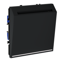 Выключатель встраиваемый VOLTUM S70 карточный 16А, (черный матовый), VLS010708