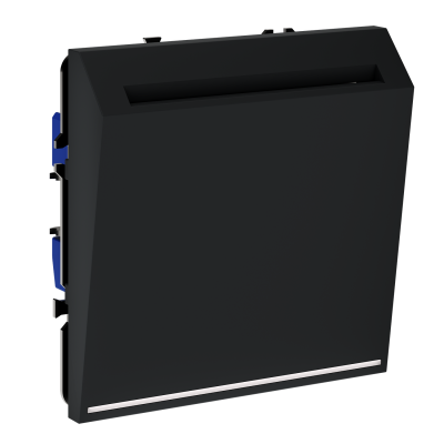 Выключатель встраиваемый VOLTUM S70 карточный 16А, (черный матовый), VLS010708