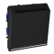Выключатель встраиваемый VOLTUM S70 карточный 16А, (черный матовый), VLS010708