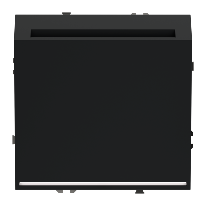 Выключатель встраиваемый VOLTUM S70 карточный 16А, (черный матовый), VLS010708