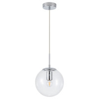 Arte Lamp VOLARE, Подвес, цвет арматуры - ХРОМ, цвет плафона/декора - ПРОЗРАЧНЫЙ, 1х60W E27, A1920SP-1CC