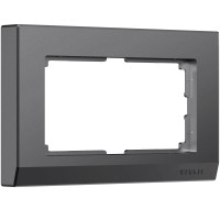 Werkel W0081864/ Рамка для двойной розетки Stark (графит матовый), a063120