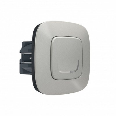 752784 - Valena Allure with NETATMO.Умный проводной выключатель с опцией светорегулирования 5-300 Вт 230В.Цвет Алюминий