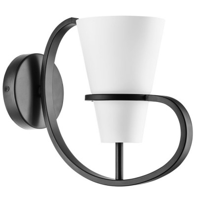 Lightstar 733617 (SB1354/1) Бра FIACOLLA 1х40W E14 ЧЕРНЫЙ/БЕЛЫЙ (в комплекте)