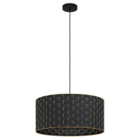 99525 Подвесной потолочный светильник (люстра) MARASALES, 1x40W, E27, H1100, ?550, сталь/текстиль, ч 99525 Подвесной потолочный светильник (люстра) MARASALES, 1x40W, E27, H1100, ?550, сталь/текстиль, ч