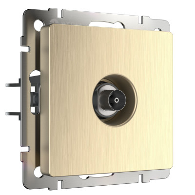 Werkel W1183010/ ТВ-розетка оконечная (шампань рифленый), a051427