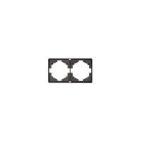 Рамка ROUND 2-постовая титан KRANZ, KR-78-0752-2