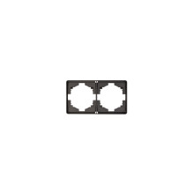 Рамка ROUND 2-постовая титан KRANZ, KR-78-0752-2