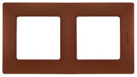 Legrand Рамка 2 поста - Legrand Etika - какао, 672572 Legrand Рамка 2 поста - Legrand Etika - какао, 672572