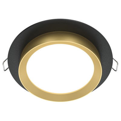 Downlight Hoop Встраиваемый светильник, цвет: Черный с Золотом 1x15W GX53