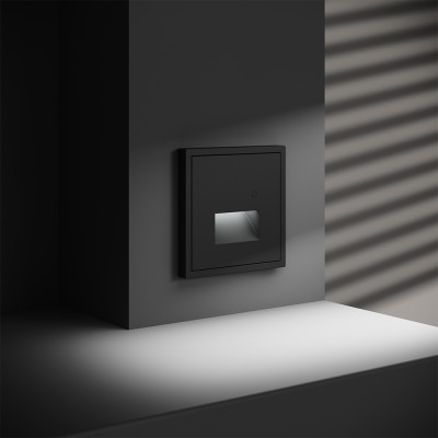 Подсветка светодиодная встраиваемая VOLTUM S70 с датчиком, (черный матовый), VLS070708