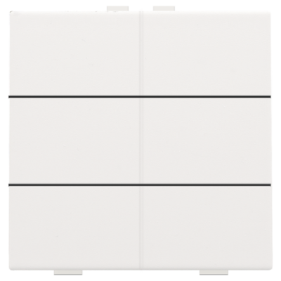 Niko Home Control Пластик Белая сталь Кнопка 6-клавишная, 154-51006