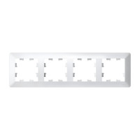 ATN220104 - ATLASDESIGN AIR 4-постовая РАМКА, БЕЛЫЙ/дымчатый белый, Systeme Electric