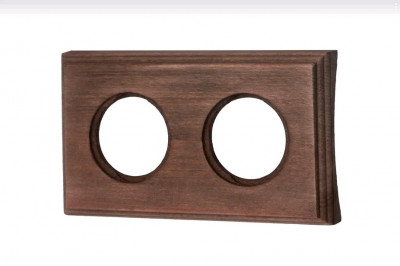 Bironi Рамка 2 постовая для скрытого монтажа (Винтаж на бревно 240мм), BF4C24-620-18