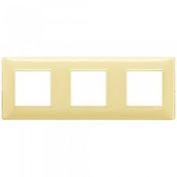 Vimar Накладка для 6 модулей (2+2+2) расстояние между центрами 71мм рефлекс "лимон", 14644.46