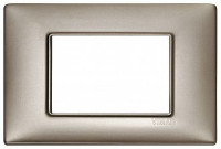 Vimar Накладка для 3 модулей никель перламутровый, 14653.74