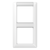 Рамка 2-кратная с полем для надписи для горизонтальной и вертикальной установки; белая, AS582NAWW Рамка 2-кратная с полем для надписи для горизонтальной и вертикальной установки; белая, AS582NAWW