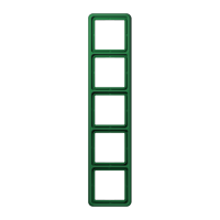 Рамка для вертикальной и горизонтальной установки ударопрочная, 5-кратная; зеленая, CD585WUGN