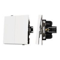 054066 - Механизм выключателя двухклавишный проходной SWT-TENDO-MKP2-PL-WH (230V, 10A) (Arlight, -)