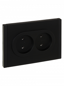 FORTE&PIANO Роз. 2-я без з/к з/ш б/к 10А FP126 чер. IEK, FP-R20-10-1-K02