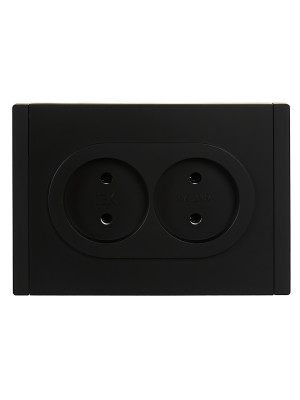 FORTE&PIANO Роз. 2-я без з/к з/ш б/к 10А FP126 чер. IEK, FP-R20-10-1-K02