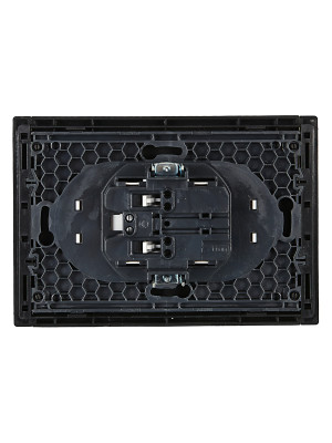 FORTE&PIANO Роз. 2-я без з/к з/ш б/к 10А FP126 чер. IEK, FP-R20-10-1-K02