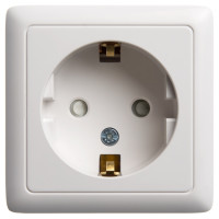 ХИТ О/У РОЗЕТКА с заземлением со шторками ИЗОЛ.ПЛ 16А, 250В, БЕЛЫЙ. Россия