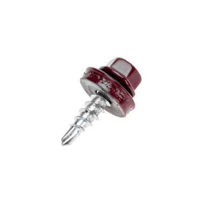 KRANZ Саморез кровельный 4,8х19мм, окрашенный RAL 3005, короб (250 шт/уп), 1203-4819-3