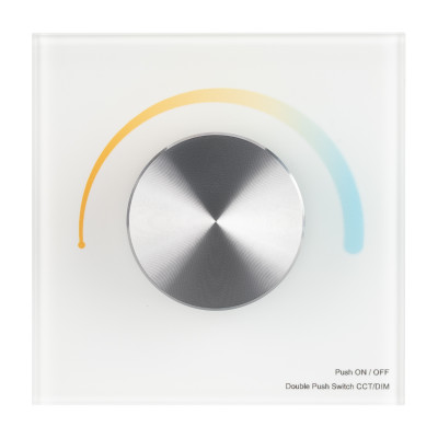 Панель SMART-P2-MIX-G-IN White (3V, Rotary, 2.4G) (Arlight, IP20 Пластик, 5 лет), 033754