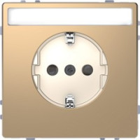 D-Life Розетка 2К+З 16 А, 250 В~, с полем для надписи, шампань D-Life Розетка 2К+З 16 А, 250 В~, с полем для надписи, шампань