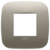 19672.13 - Vimar Накладка Round на 2 модуля шампань матовый