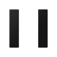 Набор накладок 1 группа для модулей F50; термопласт; черный матовый, A501TSASWM