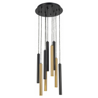 ST LUCE ST153.443.27 Светильник подвесной Черный LED 1*27W 4000K 2 295Lm Ra  IP20 D350xH1 500 180-240V