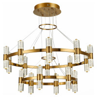 ST LUCE SL6007.203.32 Люстра подвесная ST-Luce Латунь/Прозрачный LED 32*2,5W 4000K