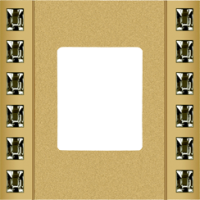 FD01281OR Fede Crystal De Luxe Decor Рамка 1-ная, Real Gold