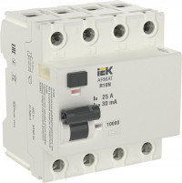 ARMAT ВДТ R10N 4P 25А 30мА тип A IEK, AR-R10N-4-025A030