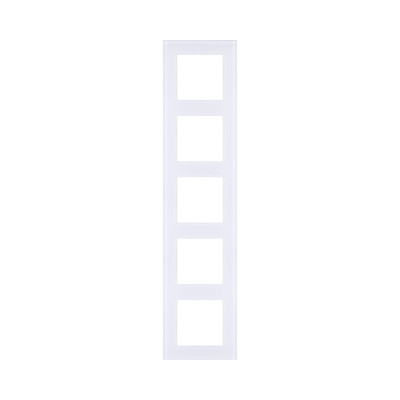 Рамка 5-постовая, стекло белый Kollinger Asthetik AS5WH