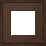 FD01601MK Fede FD01601MK Рамка квадратная на 1 пост гор./верт., цвет moka