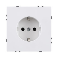 Розетка штепсельная SCHUKO 16A/250 В, белый матовый Kollinger Eclipse EC-014WH