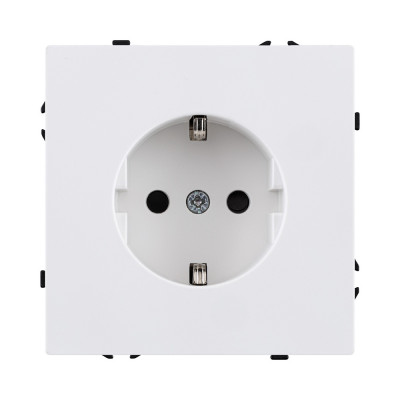 Розетка штепсельная SCHUKO 16A/250 В, белый матовый Kollinger Eclipse EC-014WH
