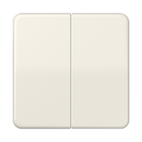 Клавиши ударопрочные для сдвоенного выключателя и кнопки; слоновая кость, CD595BF