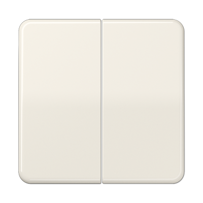 Клавиши ударопрочные для сдвоенного выключателя и кнопки; слоновая кость, CD595BF