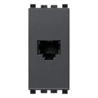 Vimar Розетка RJ11 6/4 для штекера серая, 20320