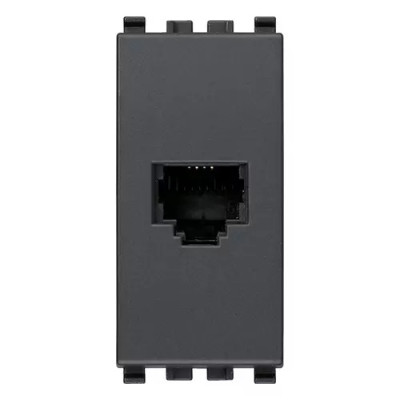 Vimar Розетка RJ11 6/4 для штекера серая, 20320